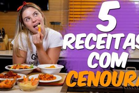 5 RECEITAS COM CENOURA | O QUE FAZER COM CENOURA