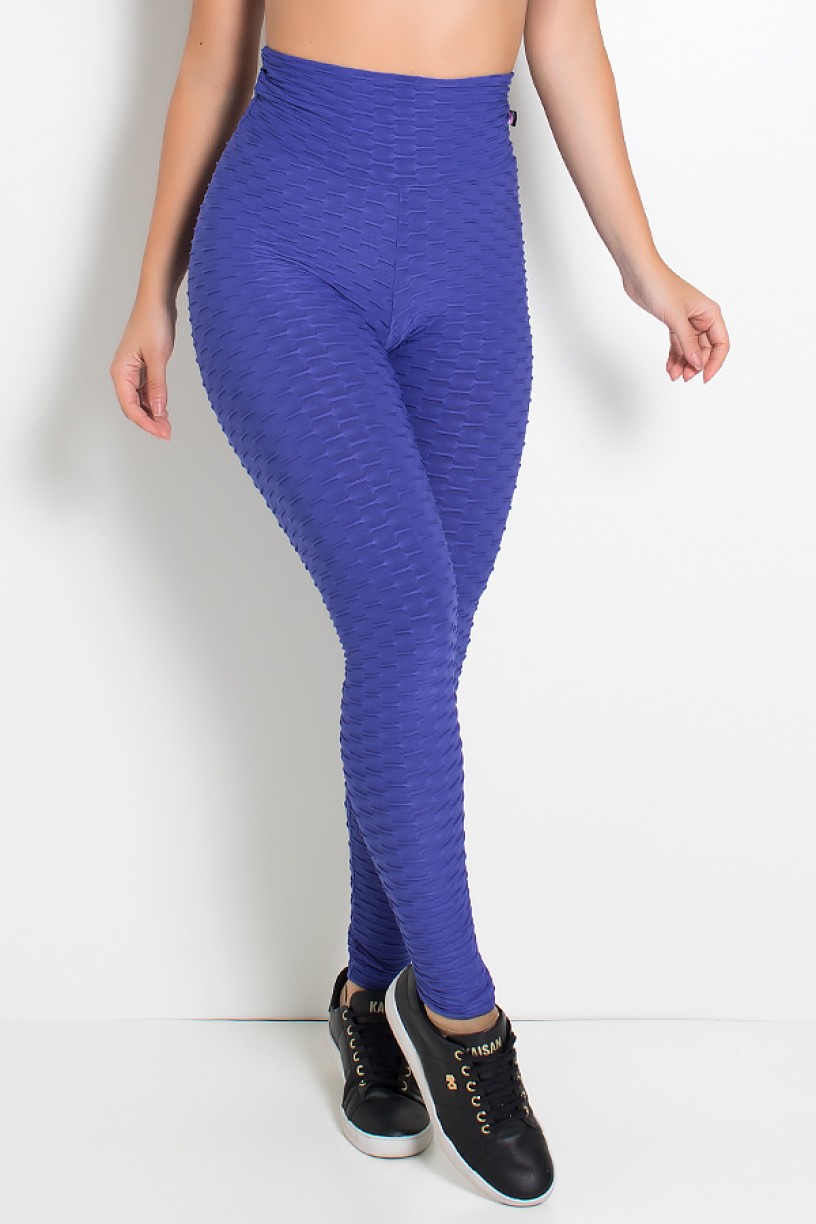 Calça Legging Tecido Bolha (Violeta) | Ref: KS-F103-006