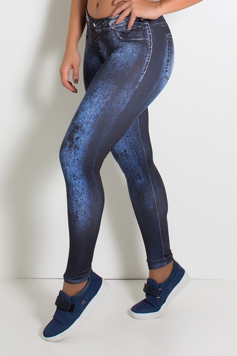 Legging Sublimada PRO (Jeans Degradê) | Ref: NTSP34