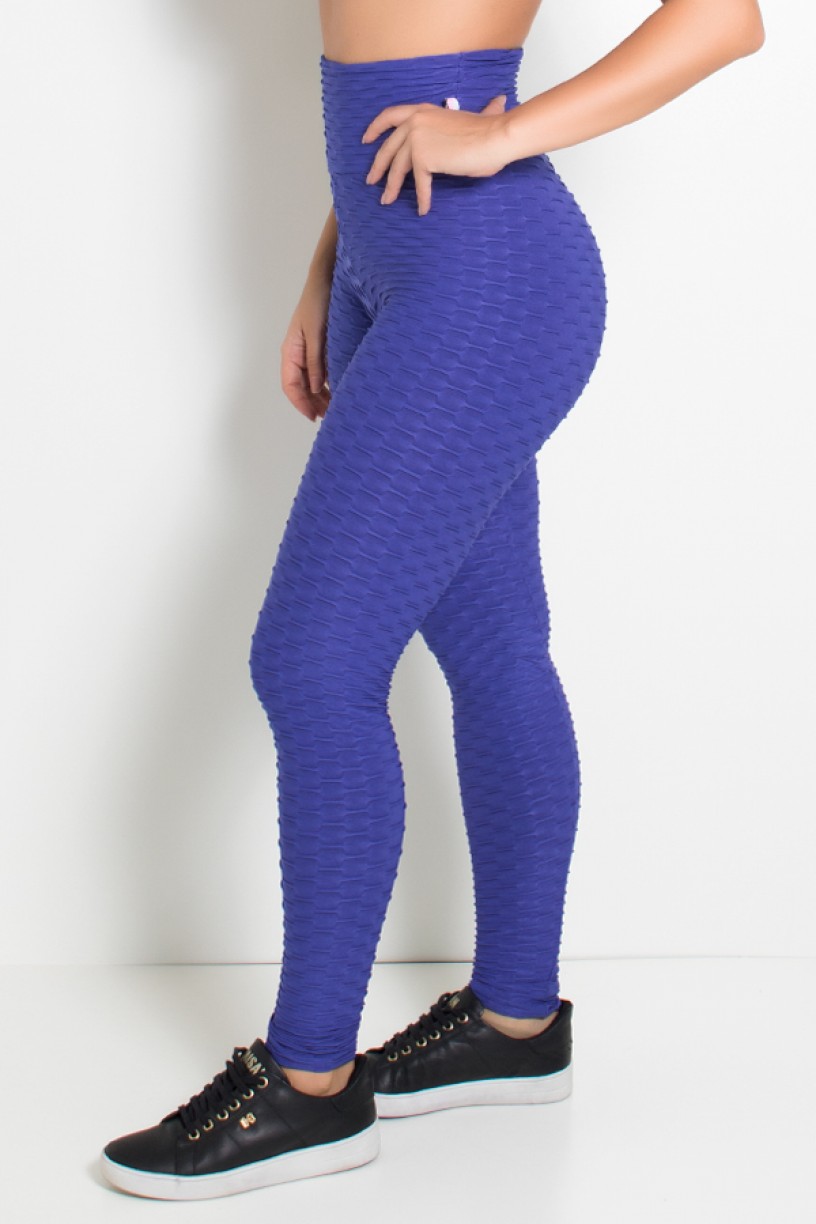 Calça Legging Tecido Bolha (Violeta) | Ref: KS-F103-006