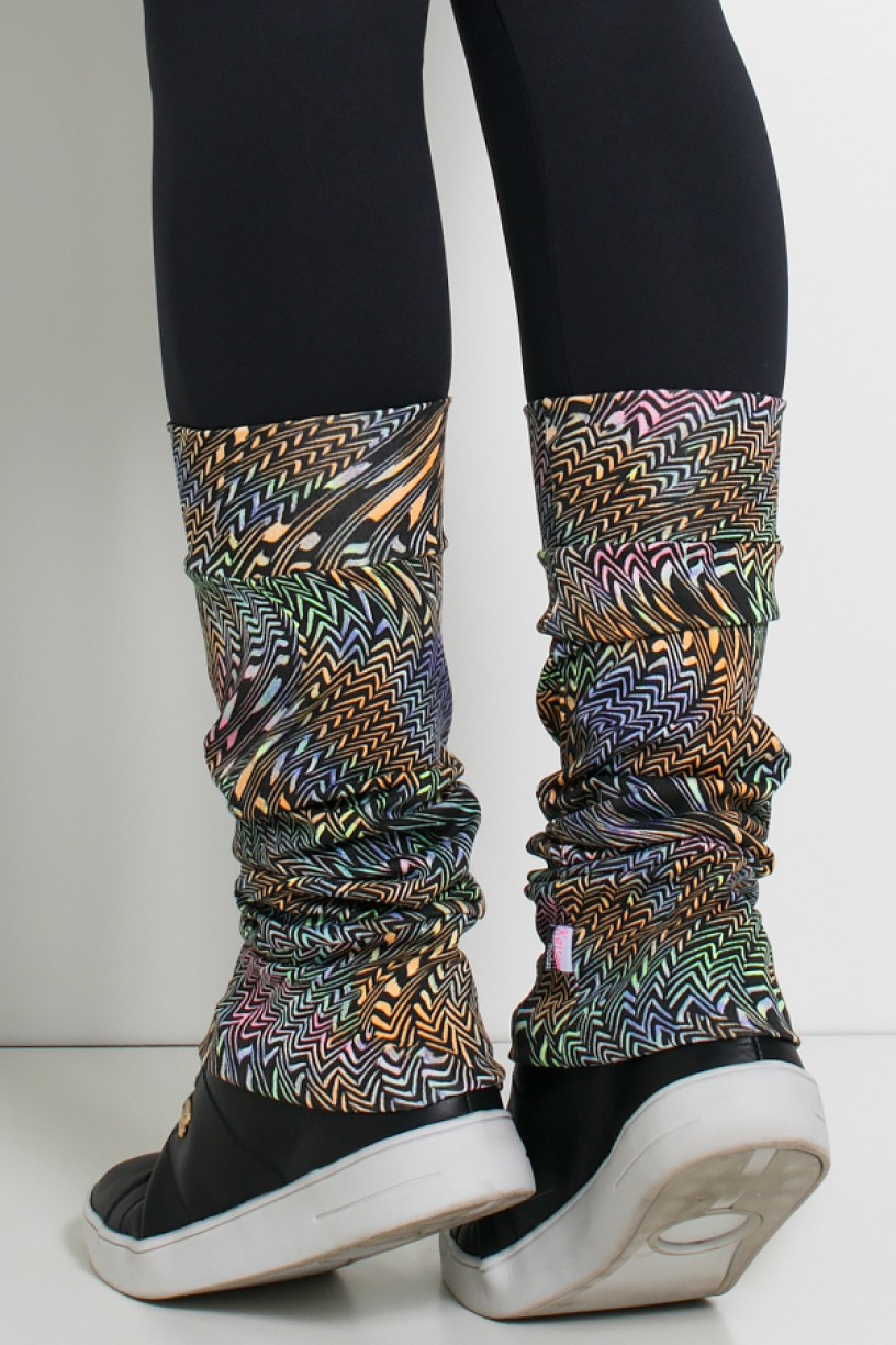 Polaina Fitness Estampada (Ondulado Colorido 2) | Ref: KS-F165-004