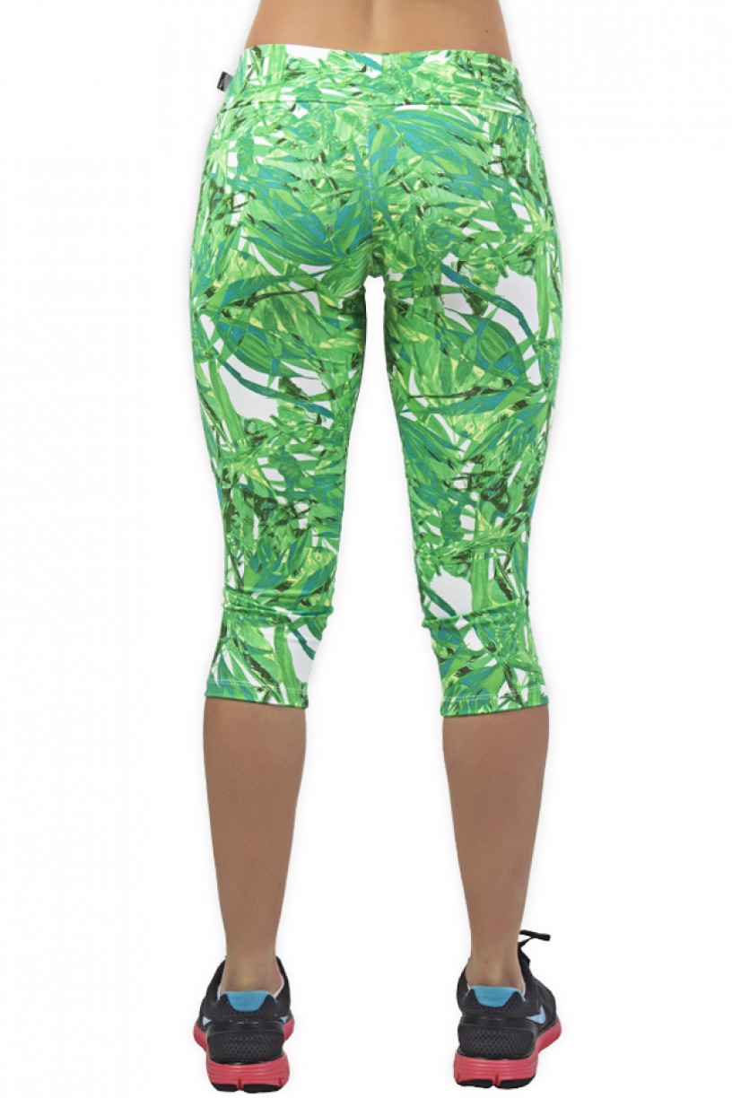 Corsário Estampada (Branco com Folha Verde e Amarela)