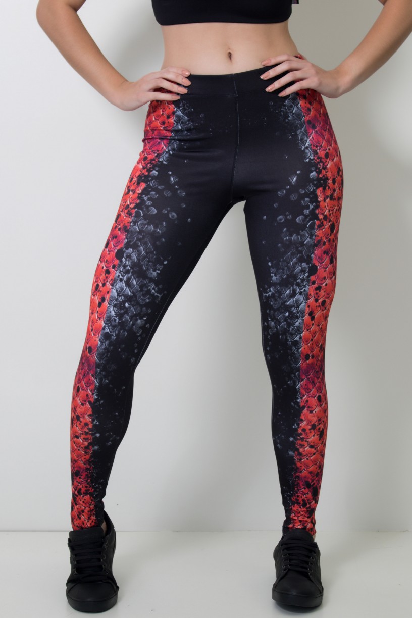 CA385-041-000_Calca_Feminina_Legging_Sublimada_Hard_Snake__Ref:_CAL385-041