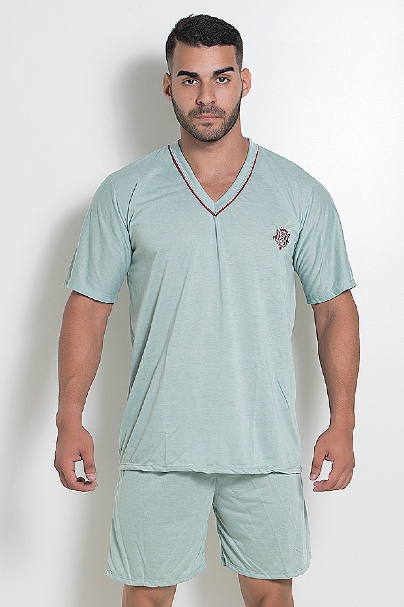 CEZ-PA070-001_Pijama_Mas._Curto_070_Verde_Claro_CEZ-PA070-001