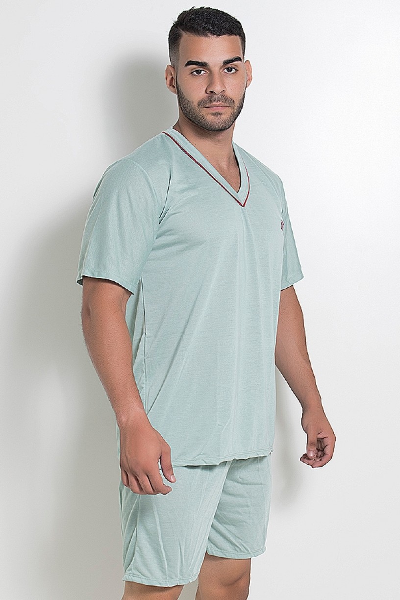 CEZ-PA070-001_Pijama_Mas._Curto_070_Verde_Claro_CEZ-PA070-001