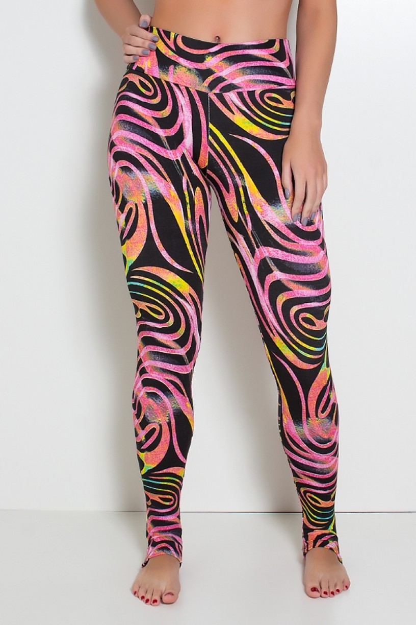 F192-008_Calca_Legging_Estampada_com_Pezinho_Onda_Rosa_e_Preta_com_Fluor__Ref:F192-008