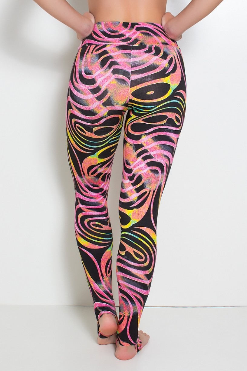 F192-008_Calca_Legging_Estampada_com_Pezinho_Onda_Rosa_e_Preta_com_Fluor__Ref:F192-008