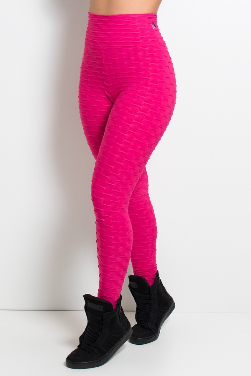 KS-F103-002_Calca_Legging_Tecido_Bolha_Rosa_Pink__Ref:_KS-F103-002