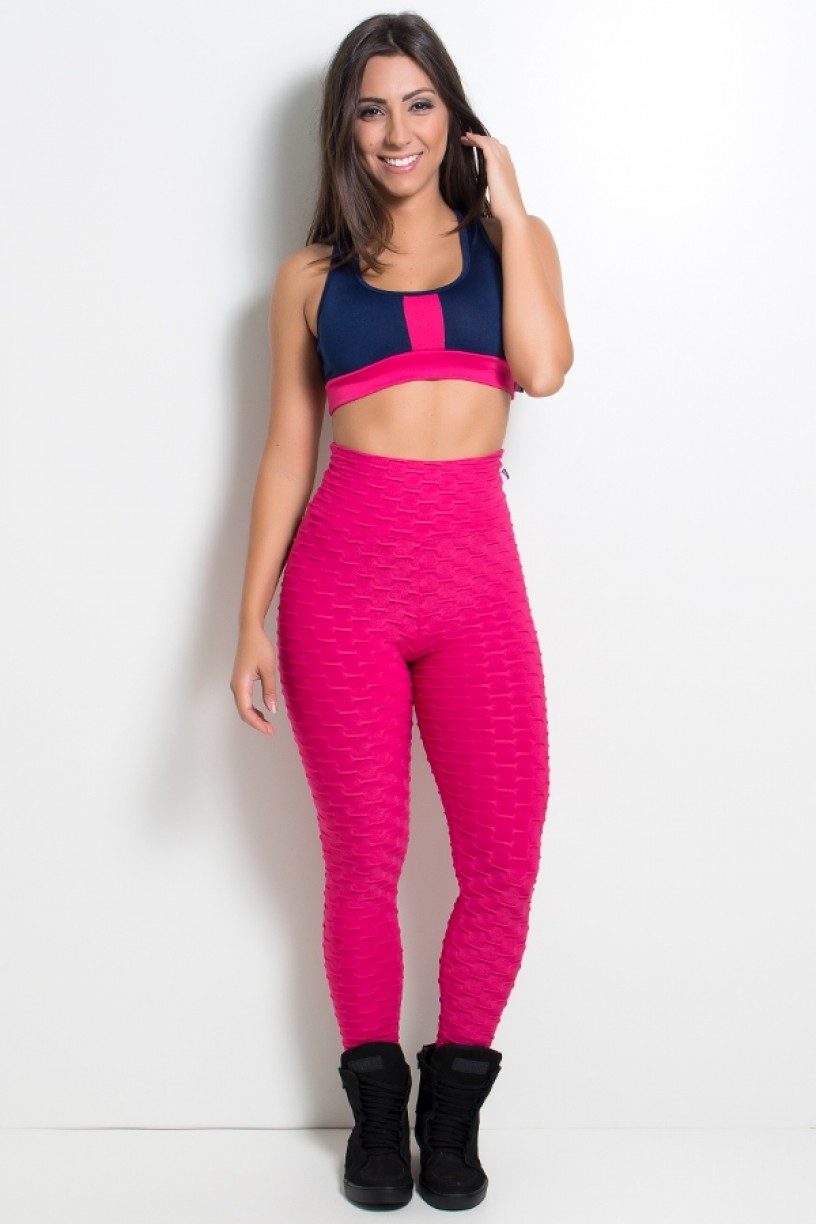 KS-F103-002_Calca_Legging_Tecido_Bolha_Rosa_Pink__Ref:_KS-F103-002