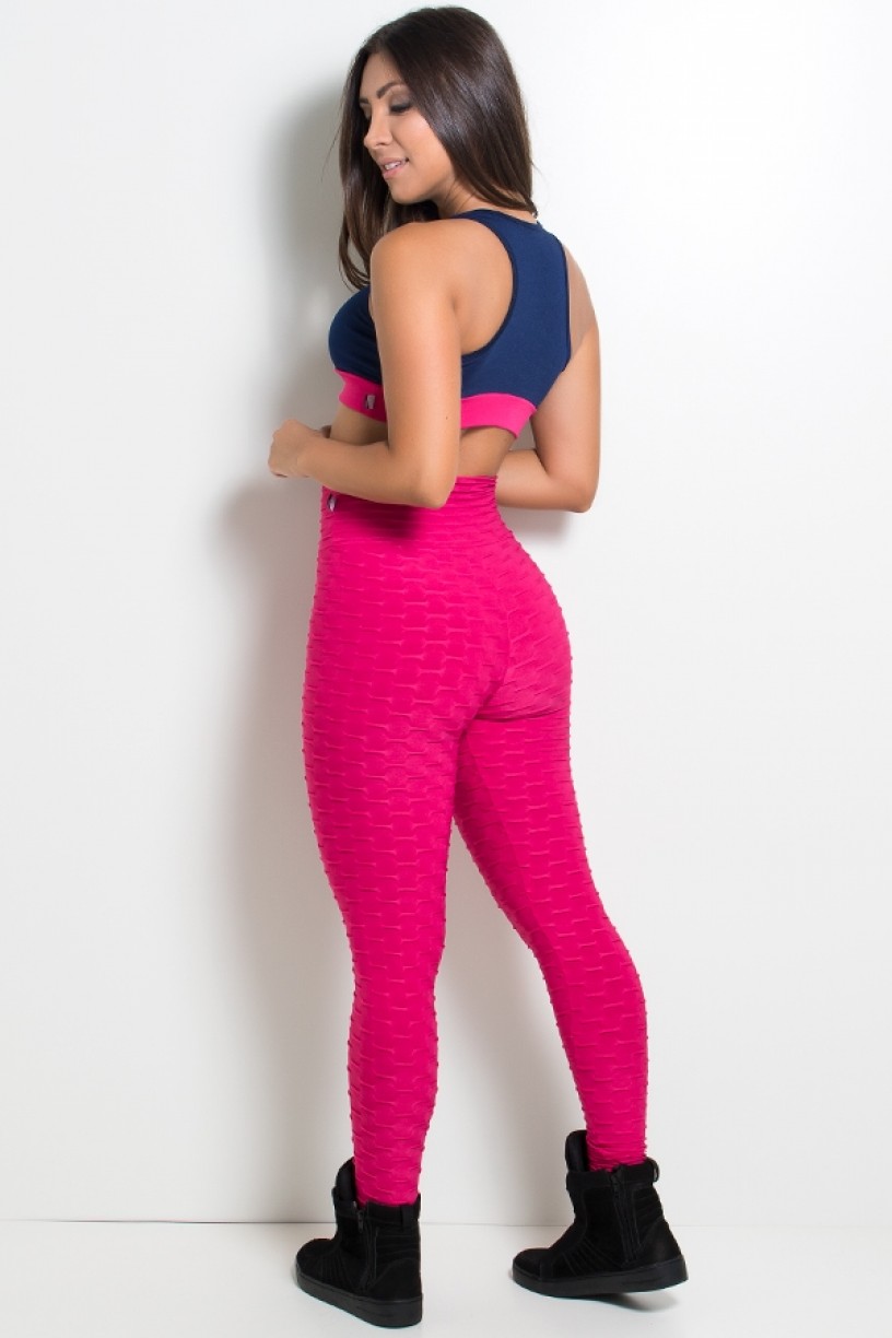 KS-F103-002_Calca_Legging_Tecido_Bolha_Rosa_Pink__Ref:_KS-F103-002