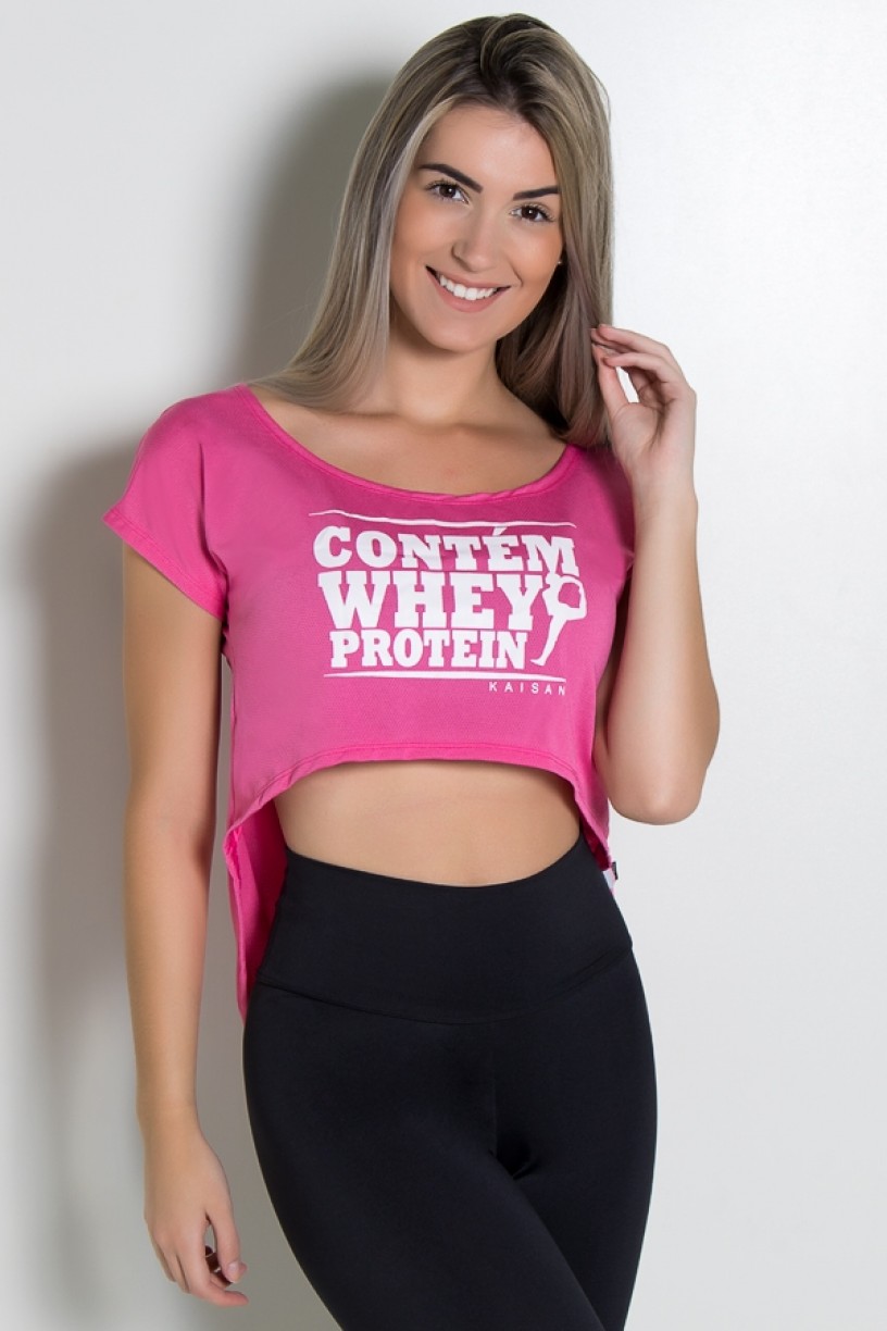 KS-F160-002_Camiseta_Fitness_Contem_Whey_Protein_Rosa_Pink__Ref:_KS-F160-002