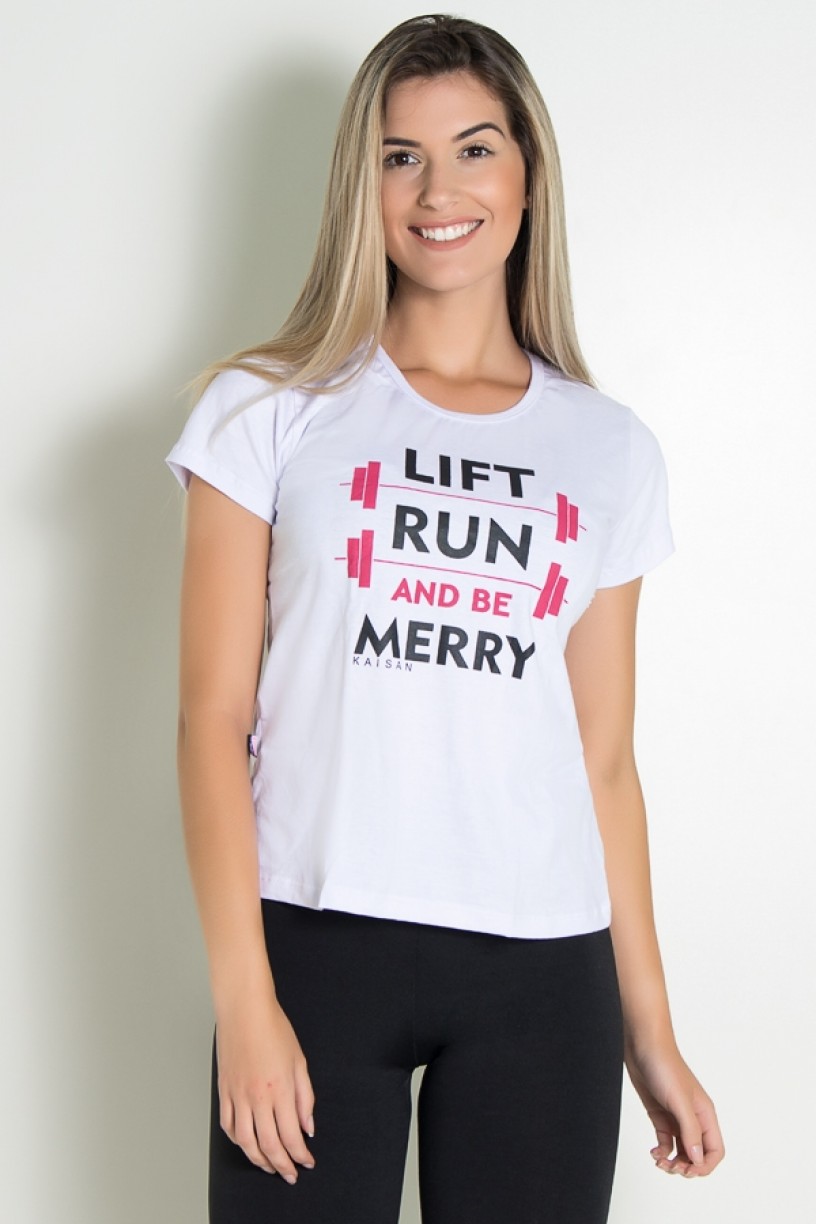 KS-F236_Camiseta_Feminina_Lift_Run_and_be_Merry__KS-F236