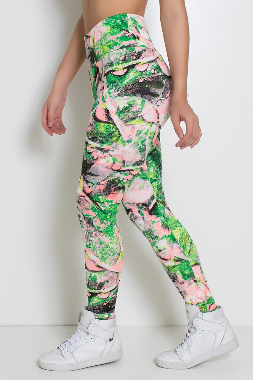 KS-F27-021_Legging_Estampada_Folha_Verde_e_Rosa__Ref:_KS-F27-021