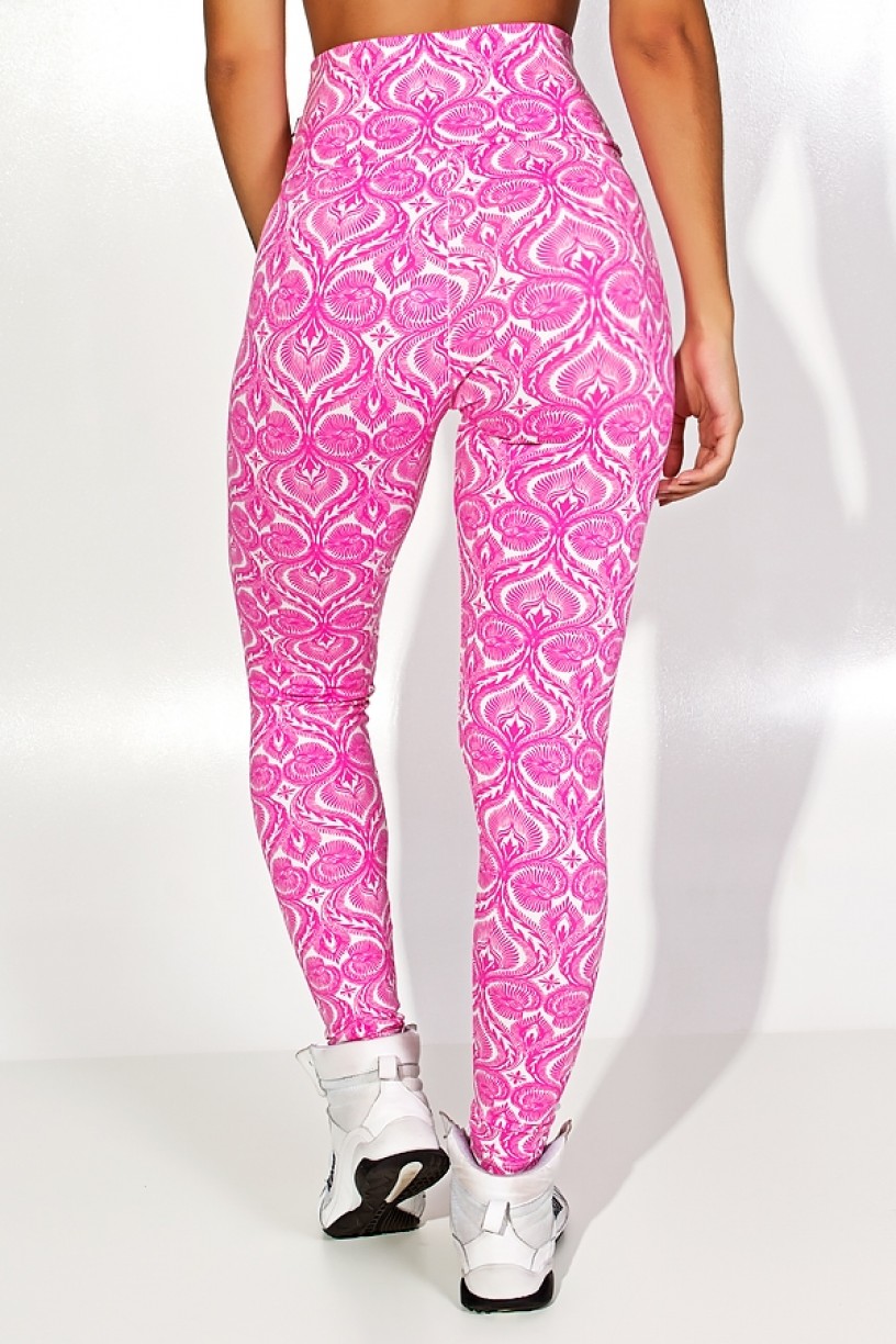 KS-F27-035_Legging_Estampada_Pavao_Branco_com_Rosa_Fluor__Ref:_KS-F27-035