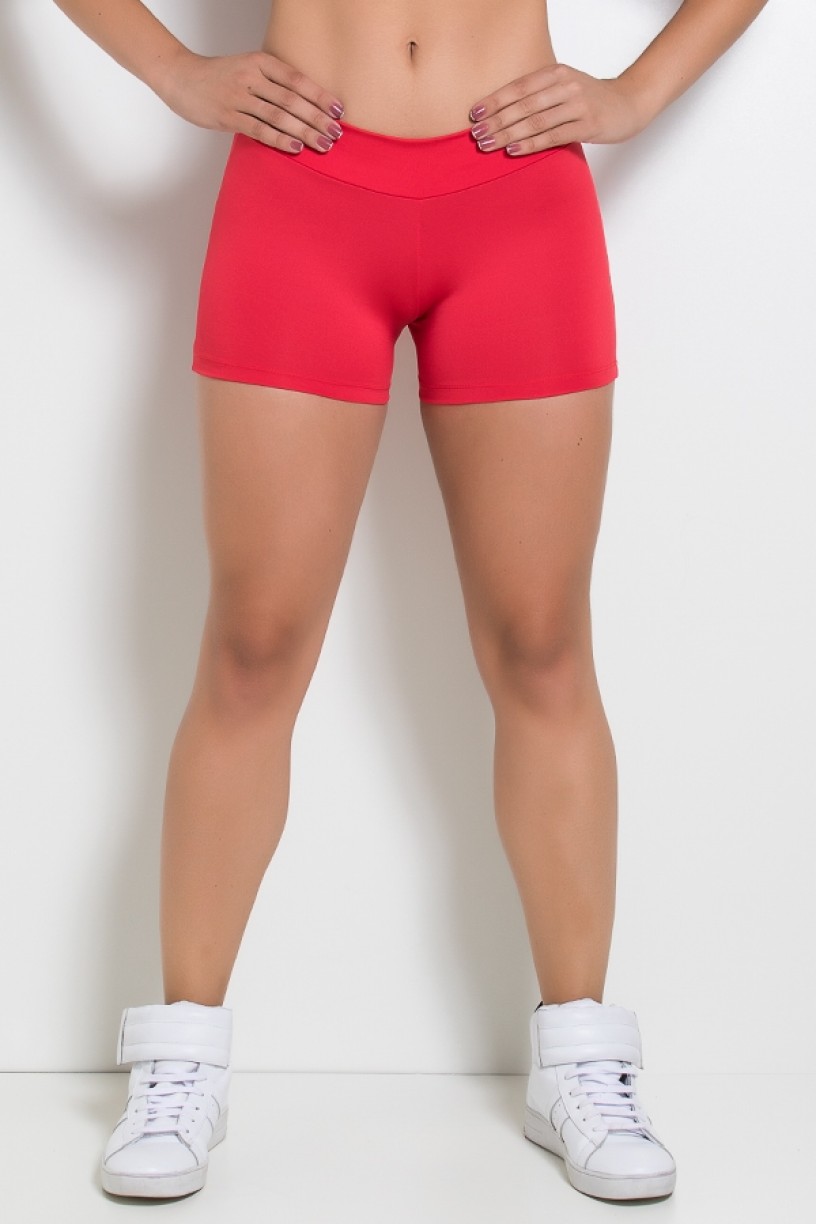 KS-F60-006_Shortinho__Liso_Vermelho__Ref:_KS-F60-006