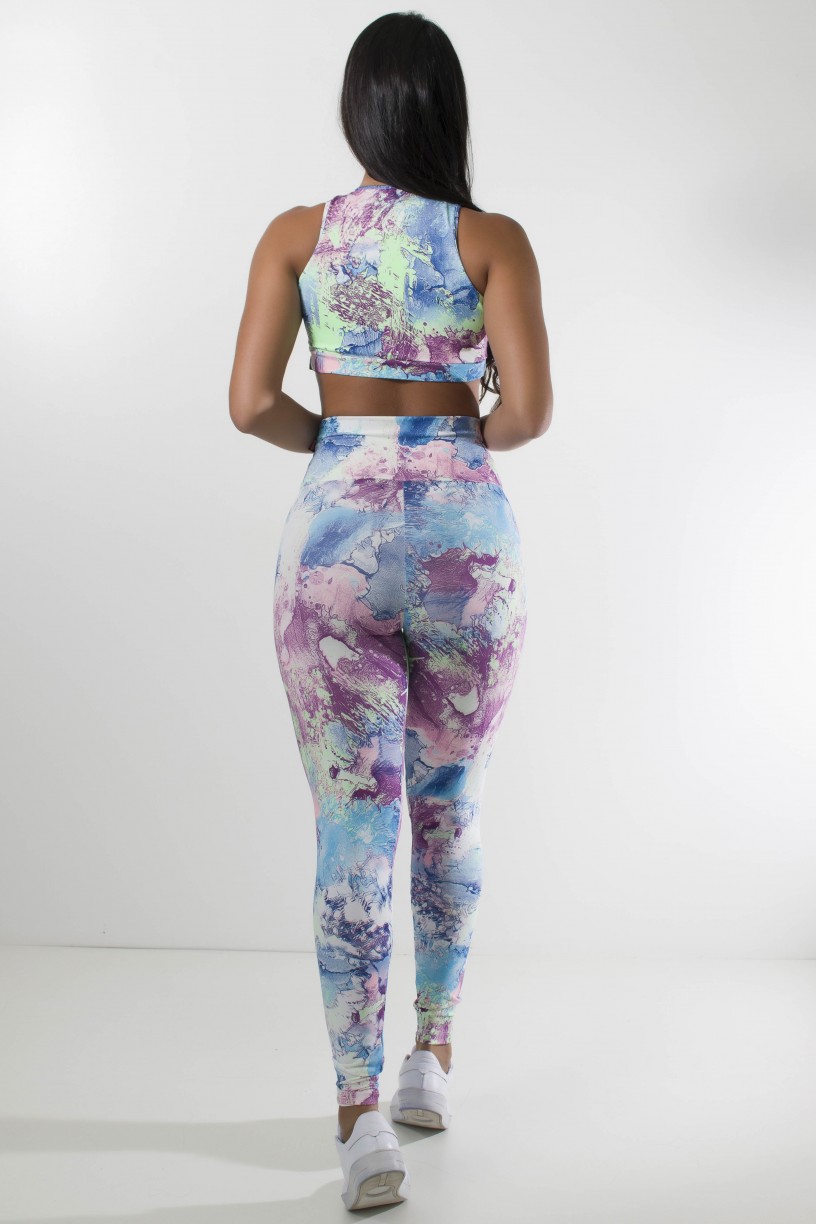 KS-F816-020_Conjunto_Cropped_e_Legging_Estampada_Mancha_Roxa_Verde_e_Azul__Ref:_KS-F816-020