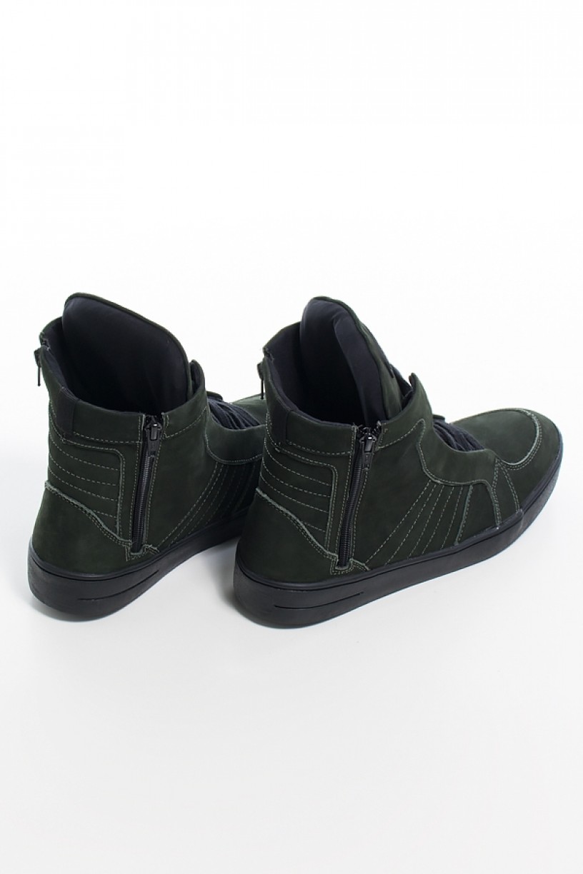 KS-T53-003_Sneaker_Nobuck_com_Fecho_Verde_Escuro__Ref:_KS-T53-003