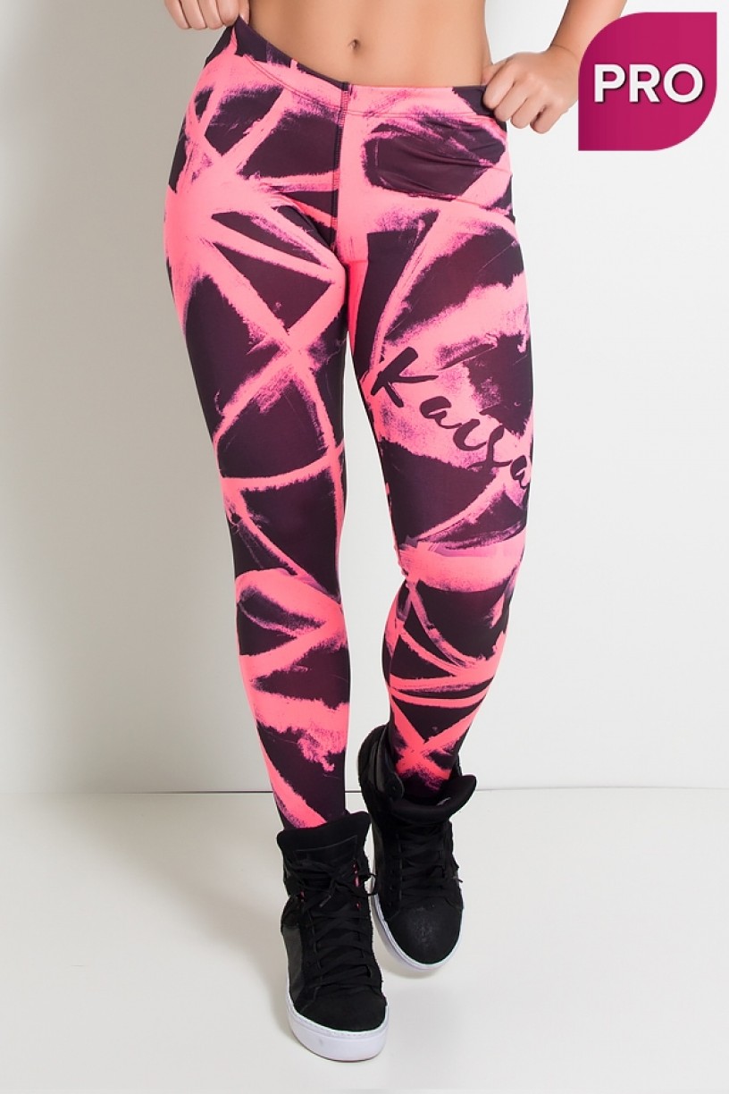 NTSP09-001_Legging_Sublimada_PRO_Brushes_Rosa_Neon__Ref:_NTSP09-001