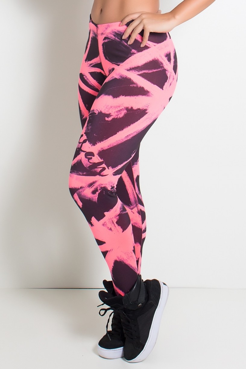 NTSP09-001_Legging_Sublimada_PRO_Brushes_Rosa_Neon__Ref:_NTSP09-001