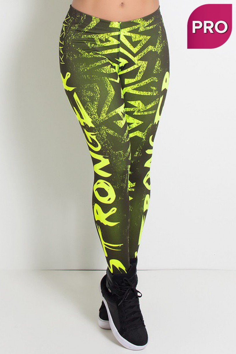 NTSP12-002_Legging_Sublimada_PRO_Stronger_Amarelo_Neon__Ref:_NTSP12-002