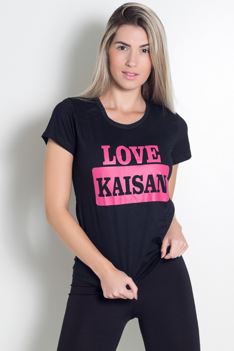 KS-F232-001_Camiseta_Feminina_Love_Kaisan_Preto__KS-F232-001