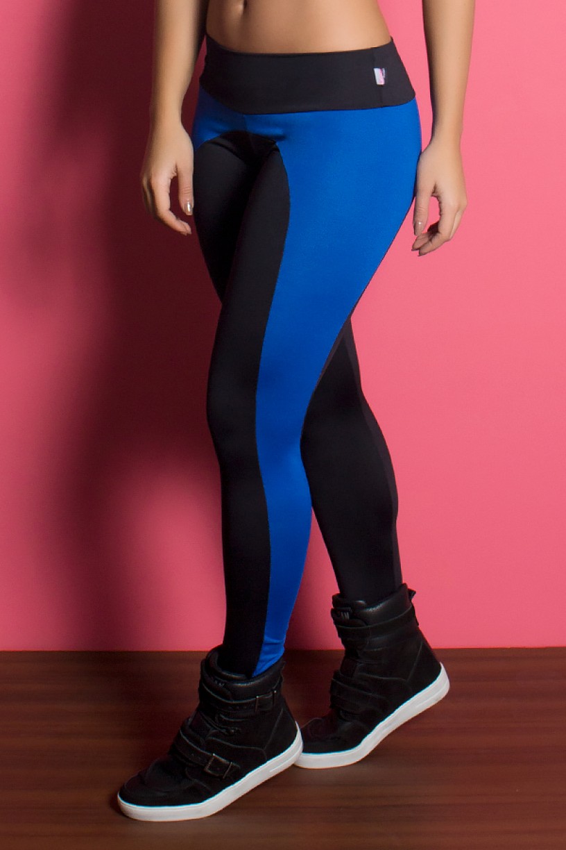 KS-F32-002_Calca_Legging_Duas_Cores__Excelente_Preto_com_Azul_Royal__Ref:_KS-F32-002