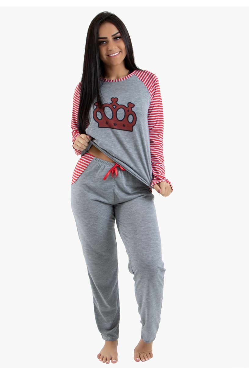 CEZ-PA304_Pijama_feminino_longo_304Mescla_com_VermelhoCEZ-PA304-002