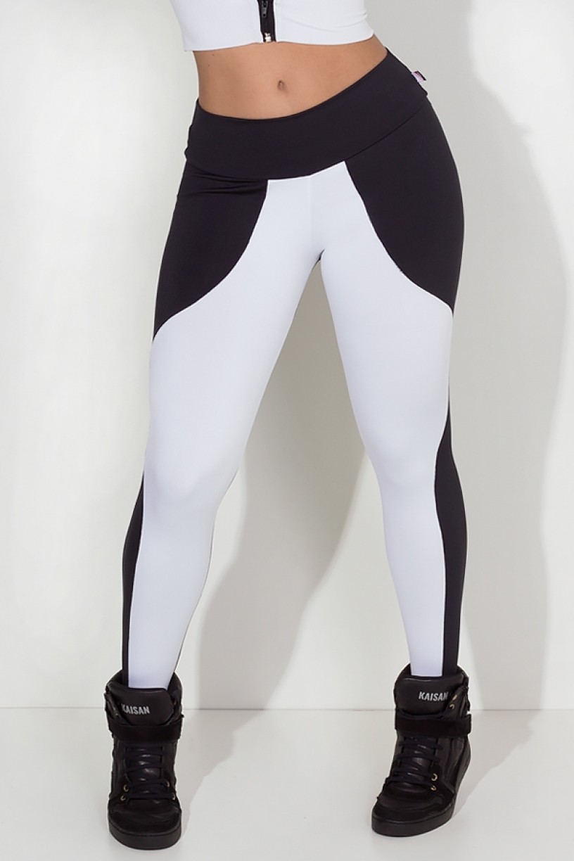 calça legging duas cores