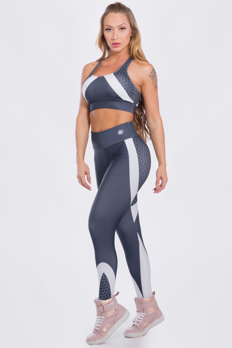 K2473-A_Calca_Legging_Sublimada_Gray_Honeycomb__Ref:_K2473-A