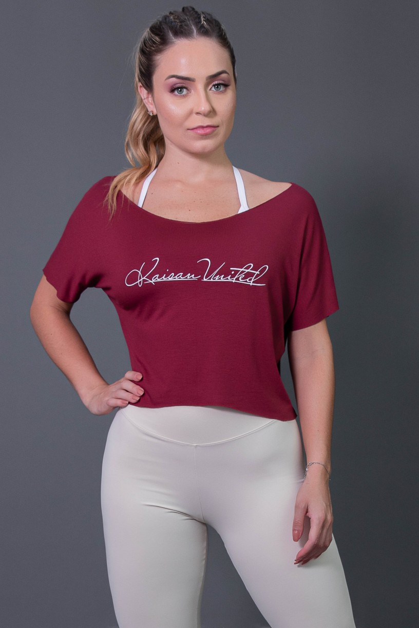 K2574-B_Cropped_Fitness_com_Silk_Assinatura_Vinho__Branco__Ref:_K2574-B