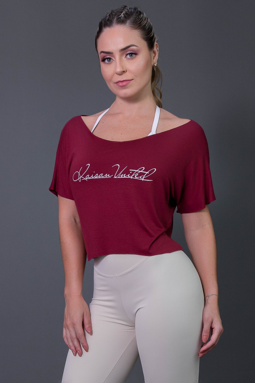 K2574-B_Cropped_Fitness_com_Silk_Assinatura_Vinho__Branco__Ref:_K2574-B