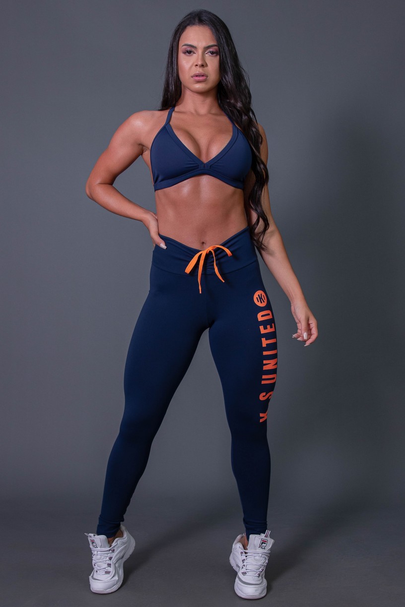 K2582-B_Calca_Legging_Fitness_com_Cadarco_e_Silk_KS_United_Azul_Marinho__Laranja__Ref:_K2582-B