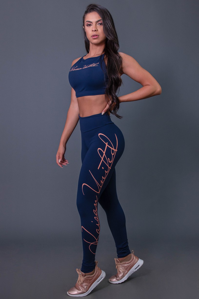 K2592-B_Calca_Legging_Fitness_com_Silk_Assinatura_Grande_Azul_Marinho__Salmao__Ref:_K2592-B