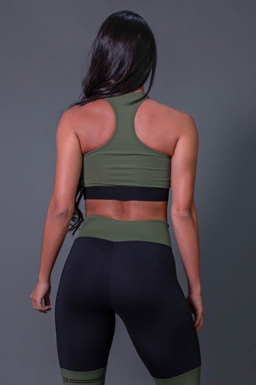 K2683-C_Cropped_Fitness_Nadador_com_Silk_Verde_Militar__Preto__Ref:_K2683-C