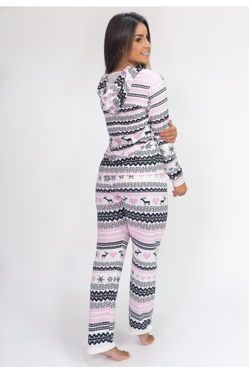 K2810_Pijama_de_Manga_Longa_com_Capuz_e_Calca_Estampa_Digital_Pixel_Love__Ref:_K2810