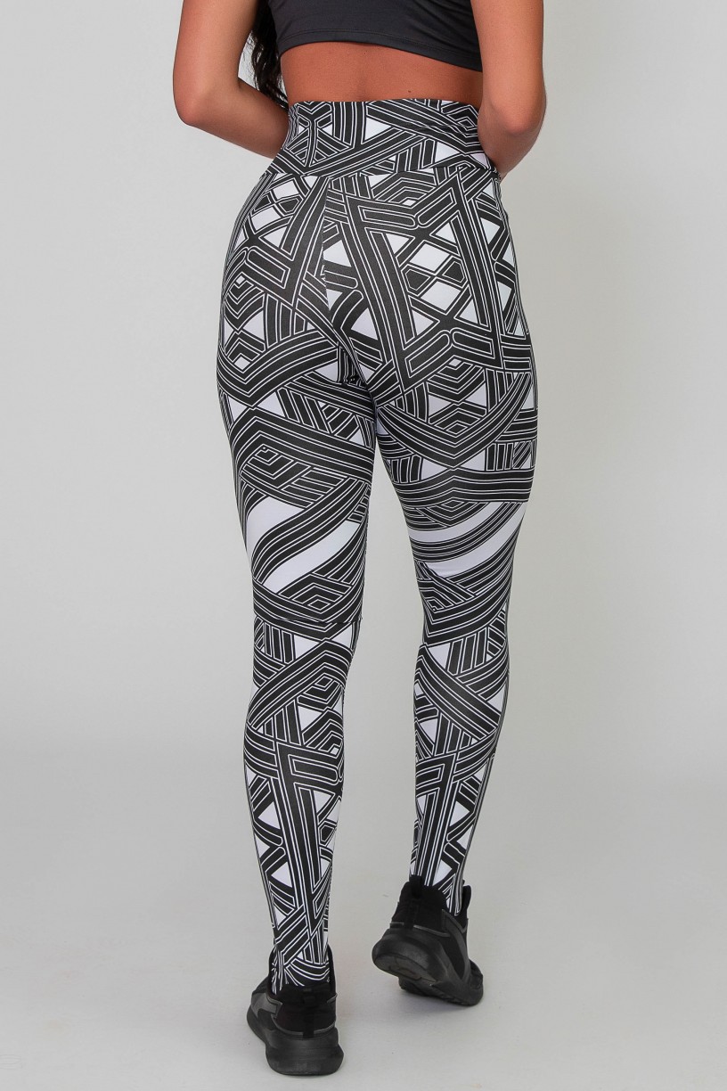 K2588-O_Calca_Legging_Basica_Estampada_Branco_com_Tracos_Pretos__Ref:_K2588-O