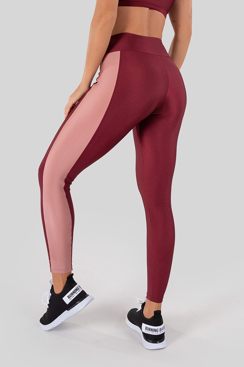 K3250-A_Calca_Legging_Tecido_Platinado_com_Faixa_Lateral_Vinho__Rose__Ref:_K3250-A