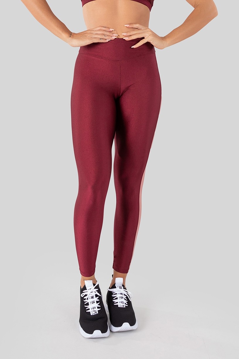 K3250-A_Calca_Legging_Tecido_Platinado_com_Faixa_Lateral_Vinho__Rose__Ref:_K3250-A