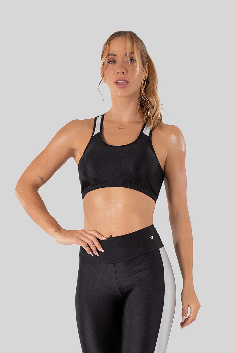 K3251-D_Top_Tecido_Platinado_com_Alca_Bicolor_Preto__Prata__Ref:_K3251-D