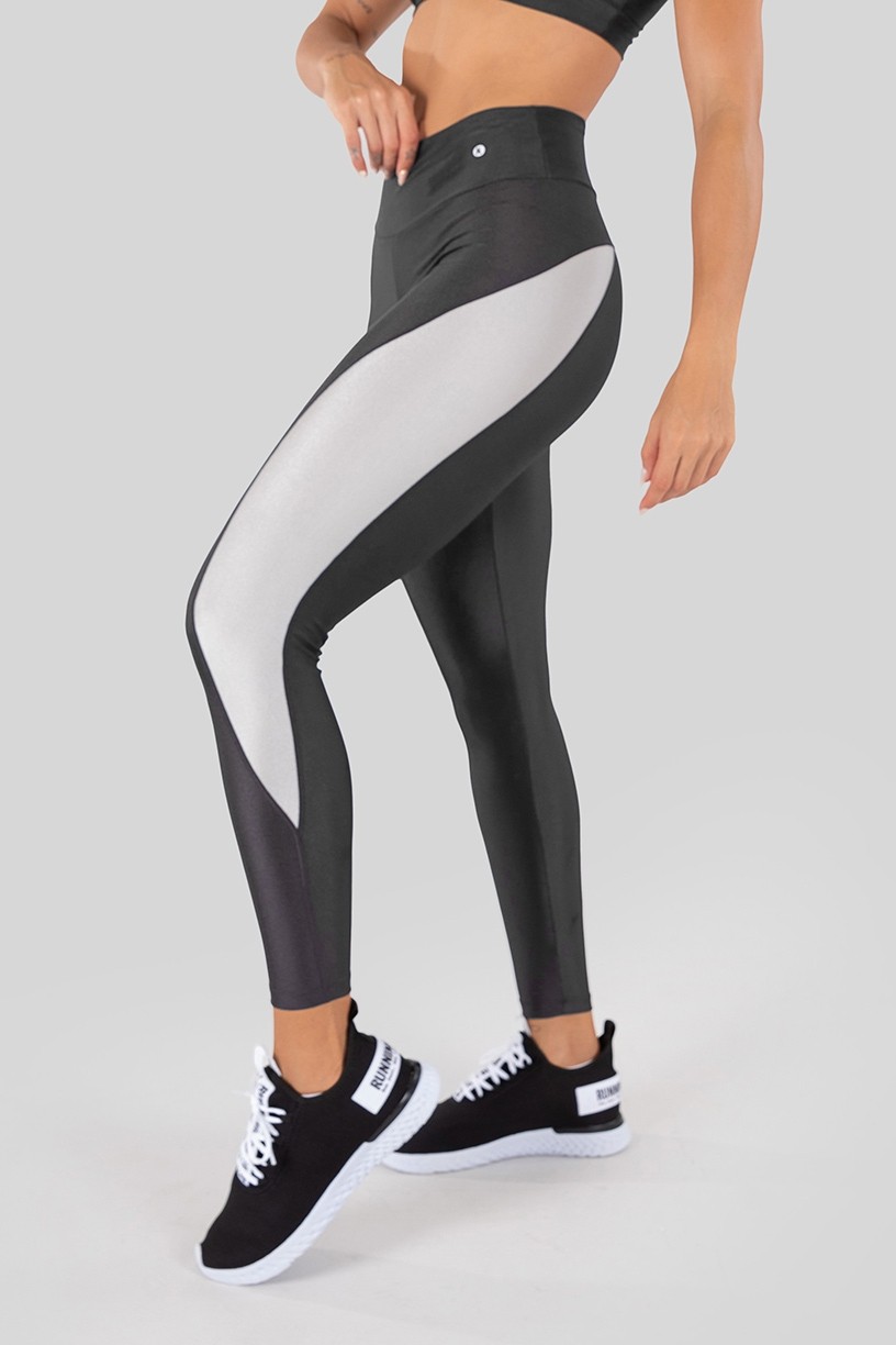 K3252-A_Calca_Legging_Tecido_Platinado_Bicolor_com_Recorte_Arredondado_Chumbo__Prata__Ref:_K3252-A