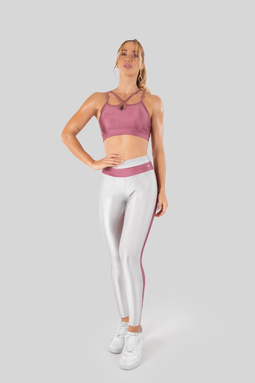 K3278-B_Calca_Legging_Tecido_Platinado_com_Cos_Bicolor_Rosa__Prata__Ref:_K3278-B