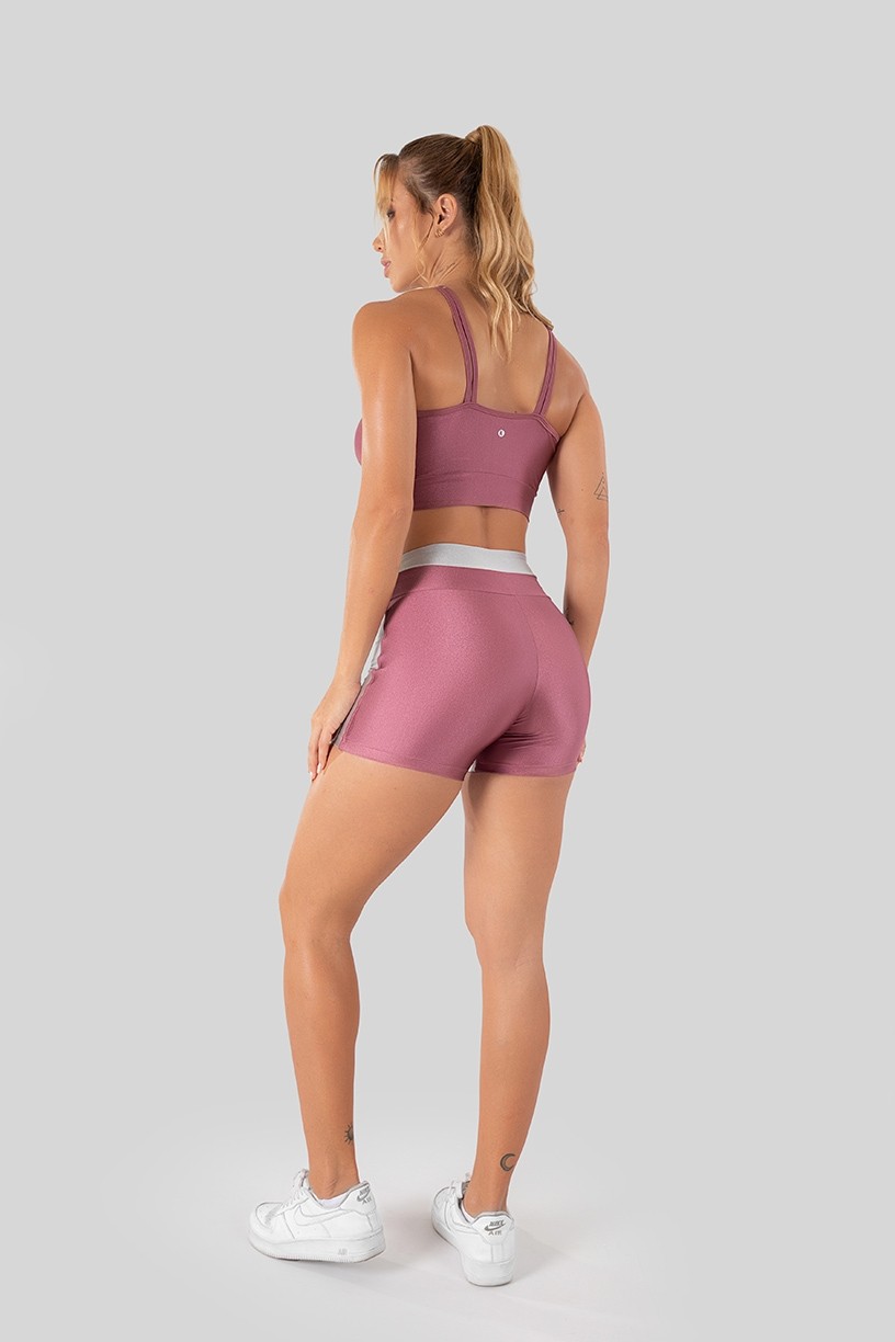 K3289-B_Short_Tecido_Platinado_com_Cos_Bicolor_Rosa__Prata__Ref:_K3289-B