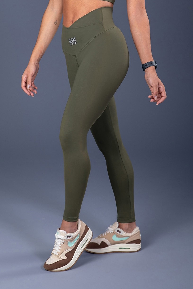 K3332-B_Calca_Legging_com_Cos_Transpassado_Verde_Militar__Ref:_K3332-B