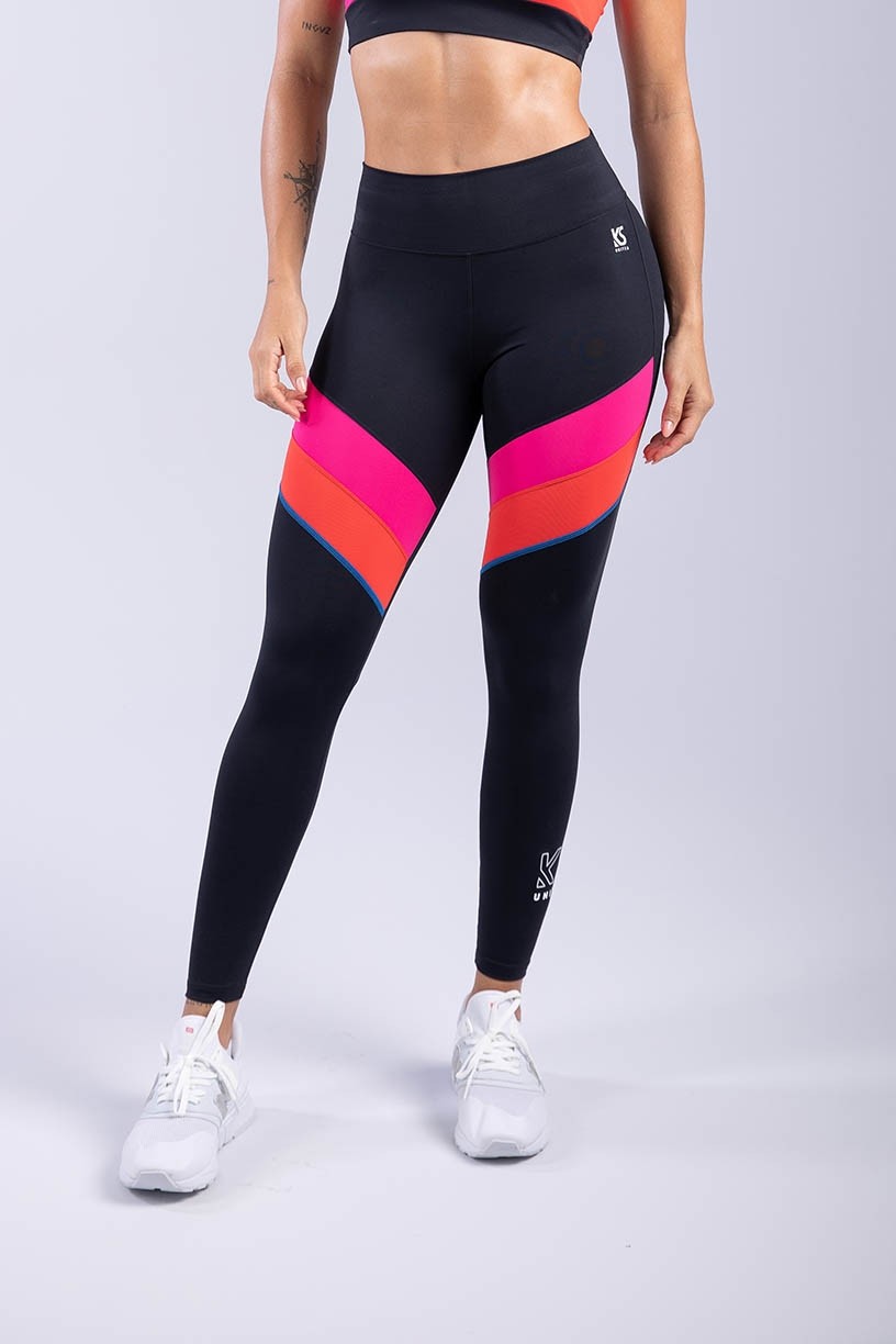 K3304-A_Calca_Legging_com_Faixa_Dupla_Preto__Rosa__Vermelho__Ref:_K3304-A