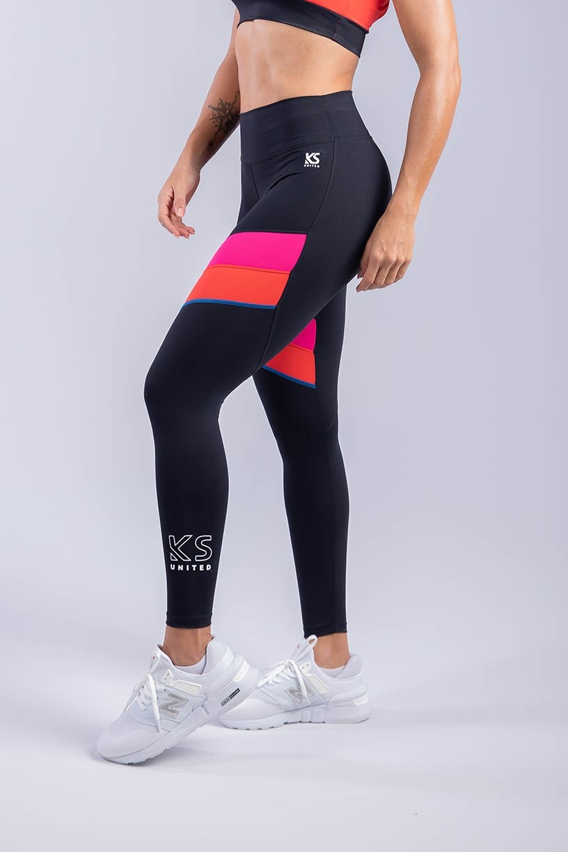 K3304-A_Calca_Legging_com_Faixa_Dupla_Preto__Rosa__Vermelho__Ref:_K3304-A