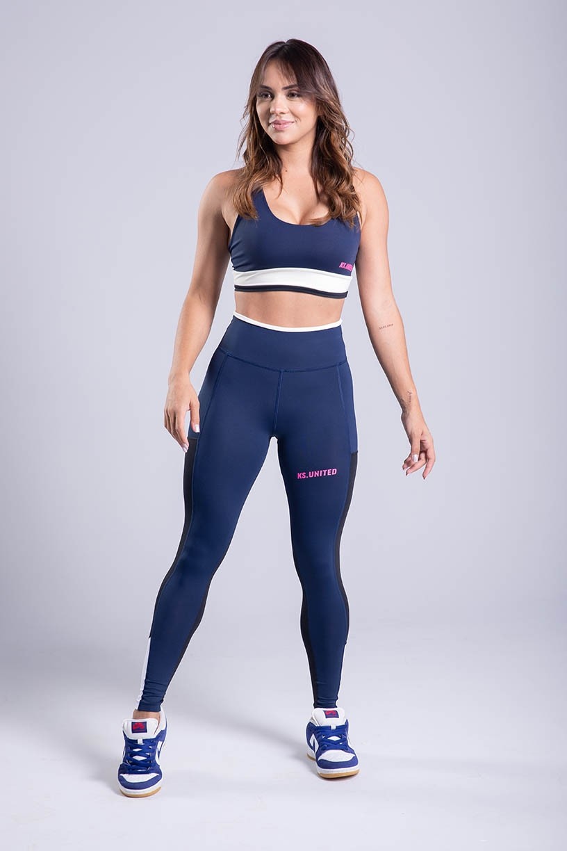 K3330-A_Calca_Legging_com_Lateral_Tricolor_Azul_Marinho__Preto__Branco__Ref:_K3330-A