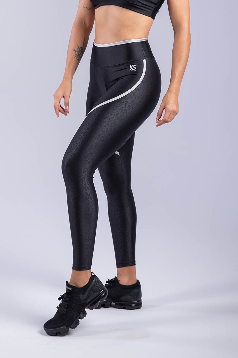 K3368-A_Calca_Legging_com_Recorte_de_Onca_Preto__Prata__Ref:_K3368-A