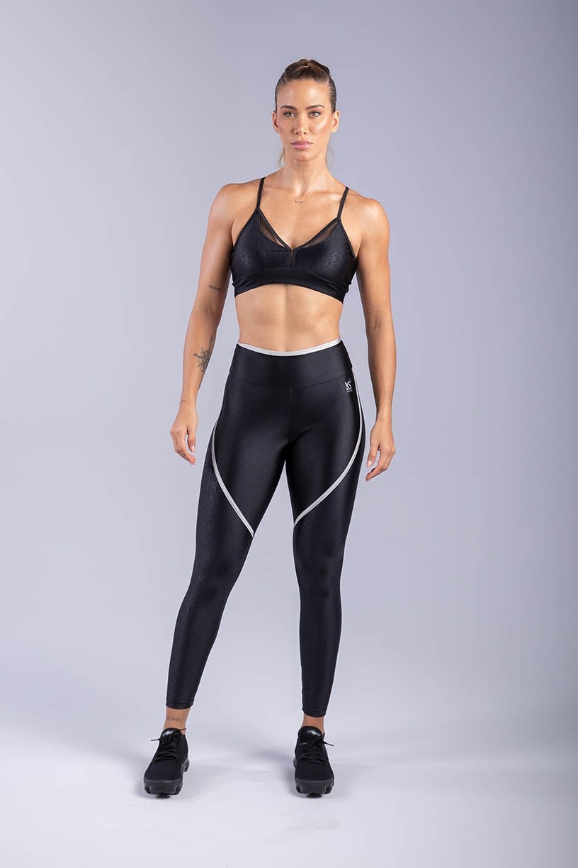 K3368-A_Calca_Legging_com_Recorte_de_Onca_Preto__Prata__Ref:_K3368-A