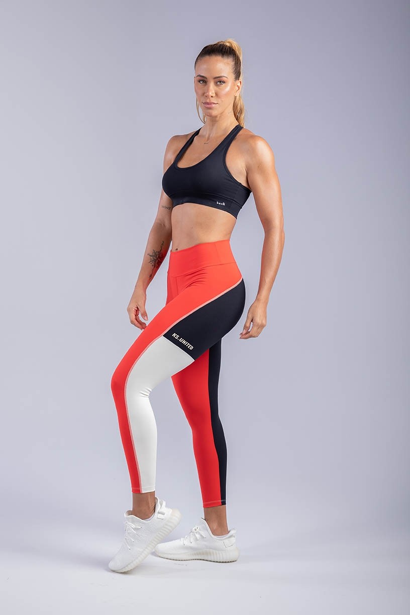 K3375-A_Calca_Legging_Tricolor_com_Recorte_Arredondado_Vermelho__Preto__Branco__Ref:_K3375-A