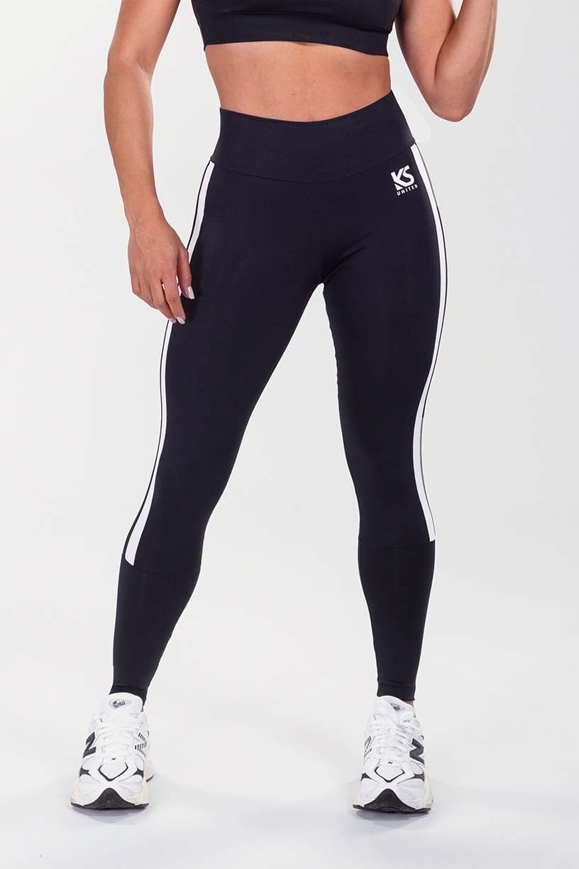 K3491-B_Calca_Legging_com_Faixa_Dupla_Lateral_Preto__Branco__Ref:_K3491-B